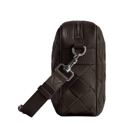 Intrecciato Leather Camera Bags - Brown