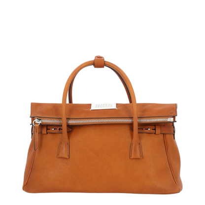 5AC West Medium Hand Bag in Brown Leather