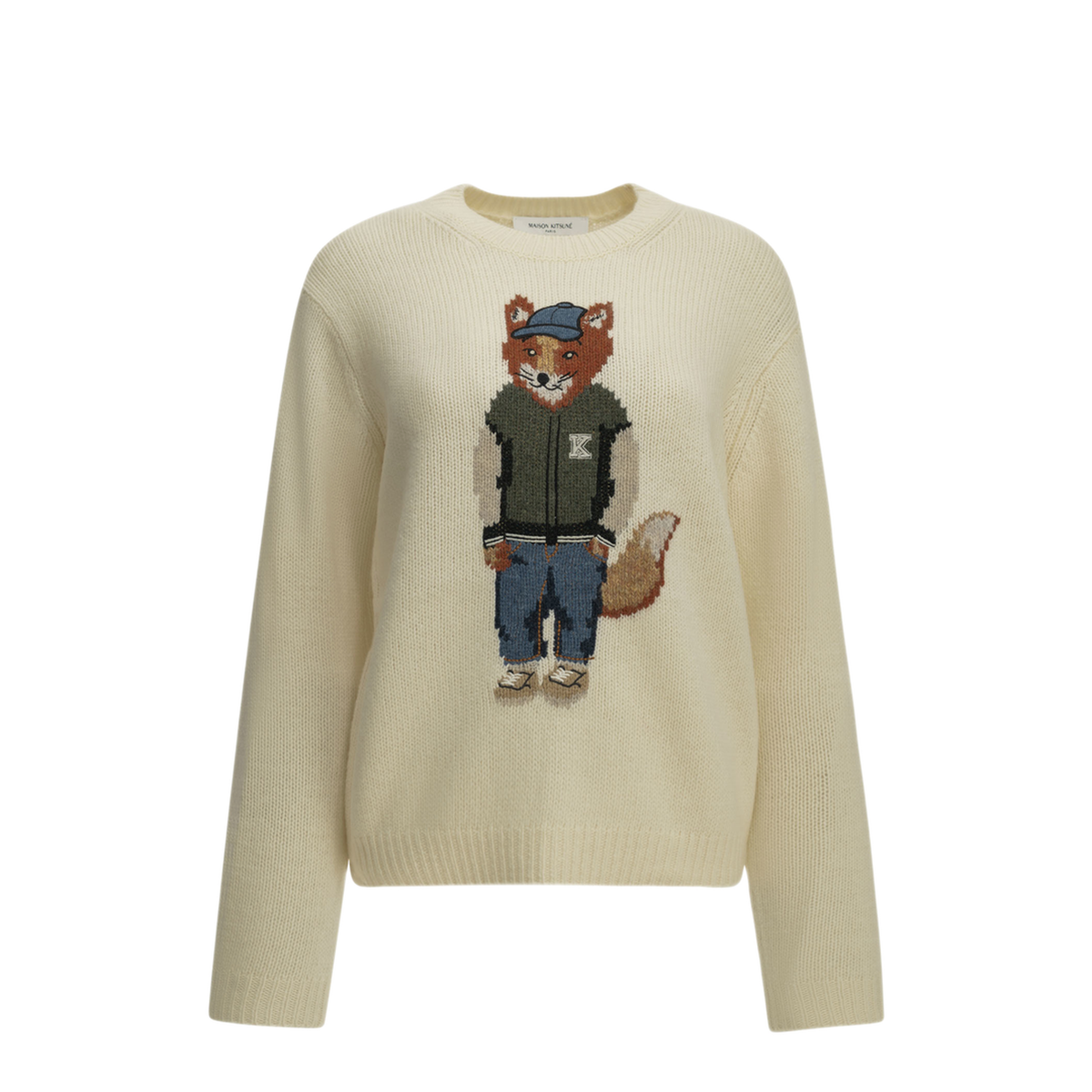 MAYFEYR - Maison Kitsuné - Dressed Fox Crew Neck Sweater - MRWKJ09KT12410383