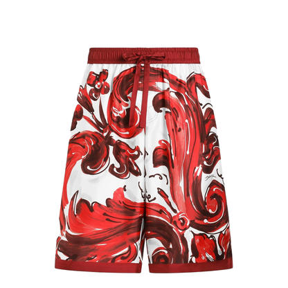 MAYFEYR - Dolce & Gabbana - Vanity Bermuda Shorts In Majolica-Print Silk Twill - GV37ATHI133