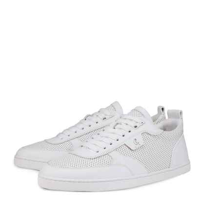 White Front Lace-Up Fastening Shoes