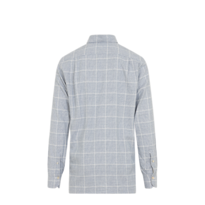 MAYFEYR - Kiton - Flanel Shirt - UCRRLH0985701002AZZURRO