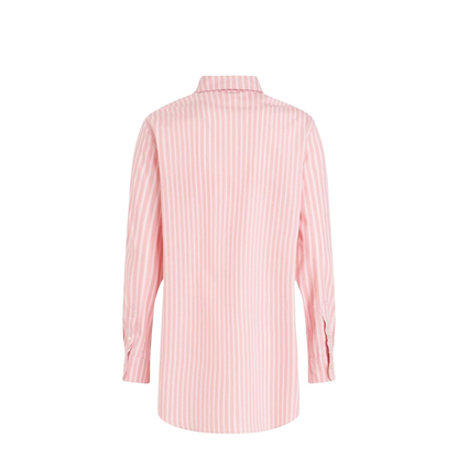 Embroidered-logo Striped Shirt