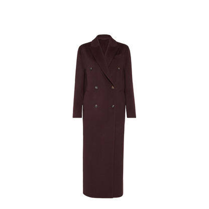 Handcrafted Coat in Burgundy