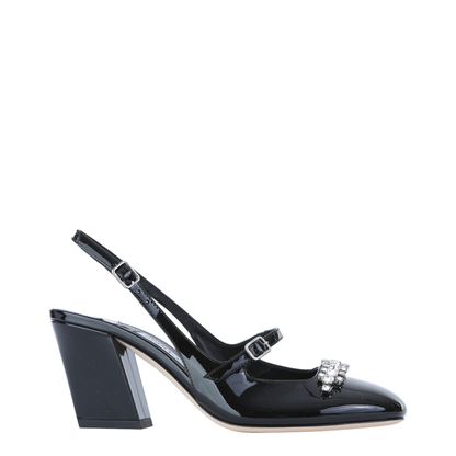 MAYFEYR - Jimmy Choo - Crystal-Embellished Slingback Pumps - BELINDASB70PAT010003
