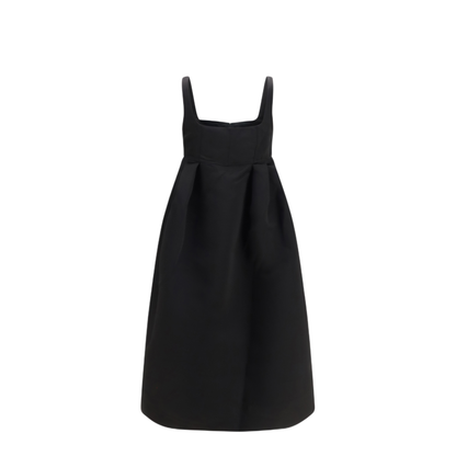MAYFEYR - Ganni - Duchesse Satin Midi Dress With Corset - A1030752099