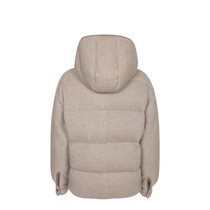 Hooded Jacket with Front Zip Closure, Functional Pockets