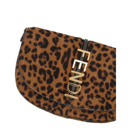 Wallet On Chain Leather Brown