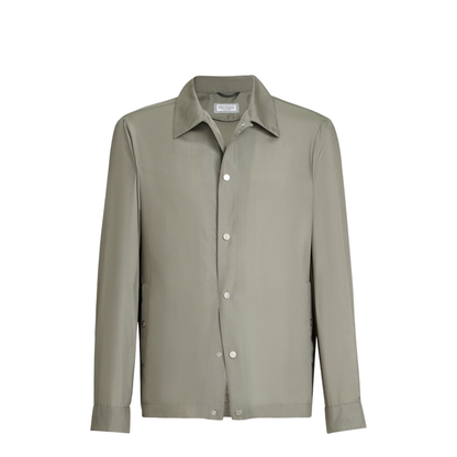 Men's Silk Blend Jackets - Grey