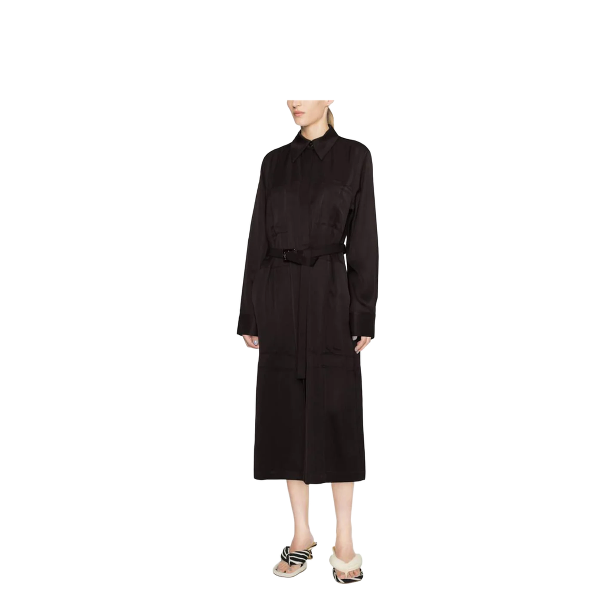 Ganache Viscose Trench Coat