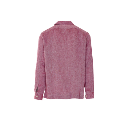 Men's Linen Shirt - Cherry