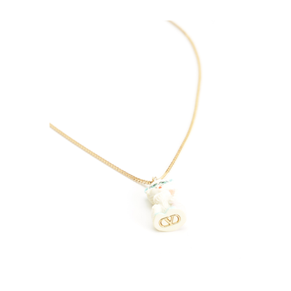 Chain Necklace with Le Chat de la Maison Pendant