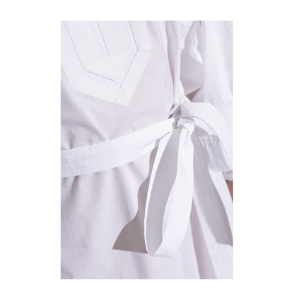 Dress with a V-neckline