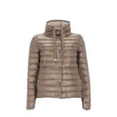 Reversible Puffer Jacket With High Collar