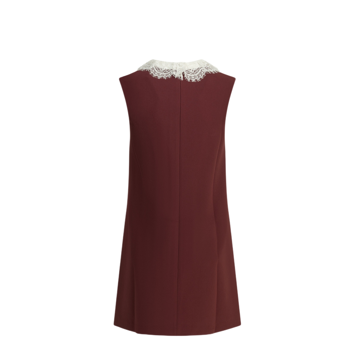 MAYFEYR - Self Portrait - Short Dress With Lace Detail - PF26001SBBUBURGUNDY