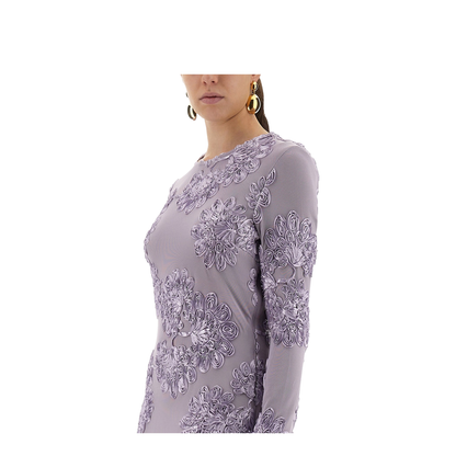 rotate 3d mesh tight mini dress 3d Mesh Mini Dress Purple