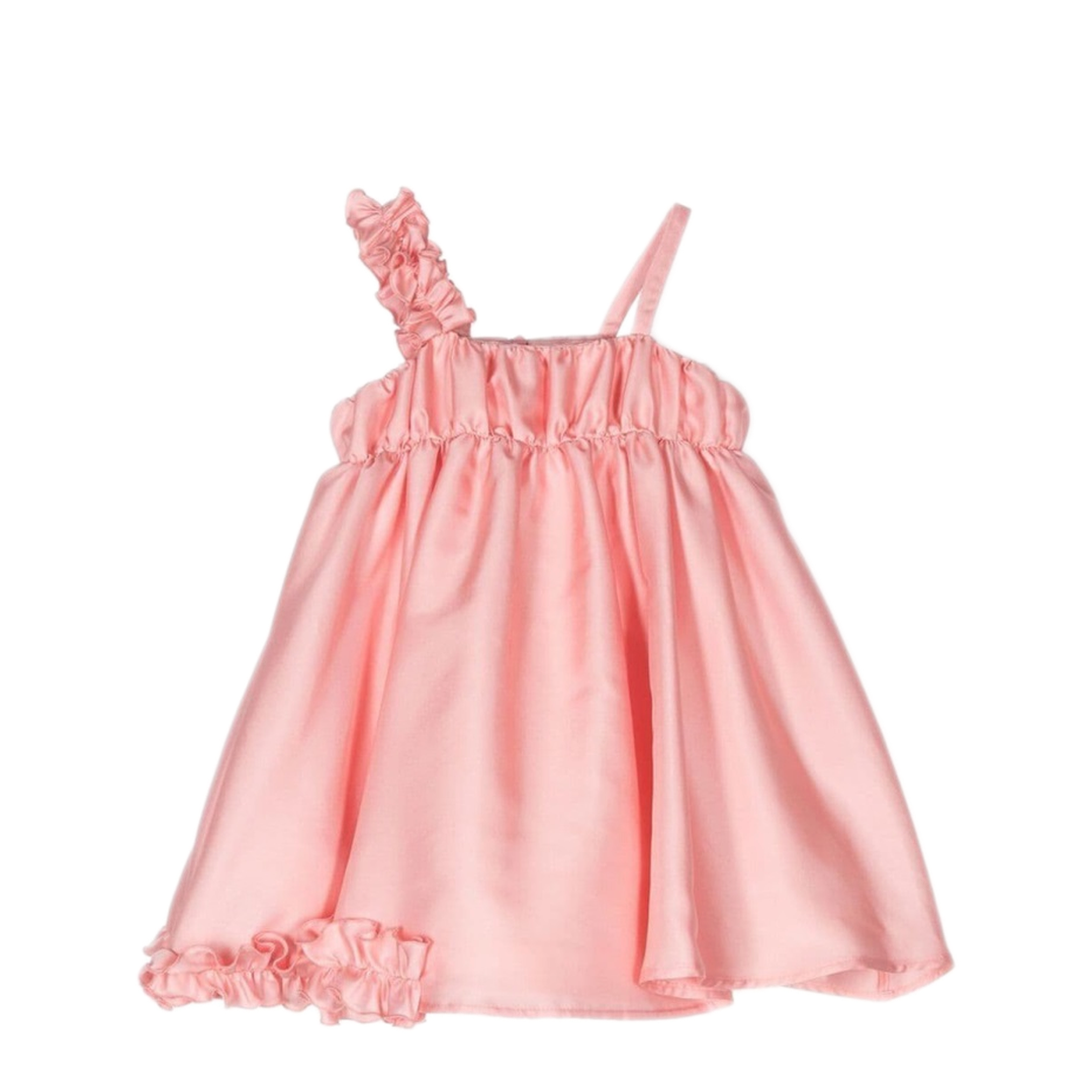 MAYFEYR - MIMISOL - Ruffled Satin Dress - MFAB553KTS0573PNK