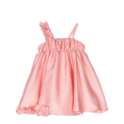 MAYFEYR - MIMISOL - Ruffled Satin Dress - MFAB553KTS0573PNK