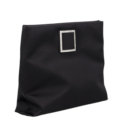 Trompette Strass Soft Clutch - Black