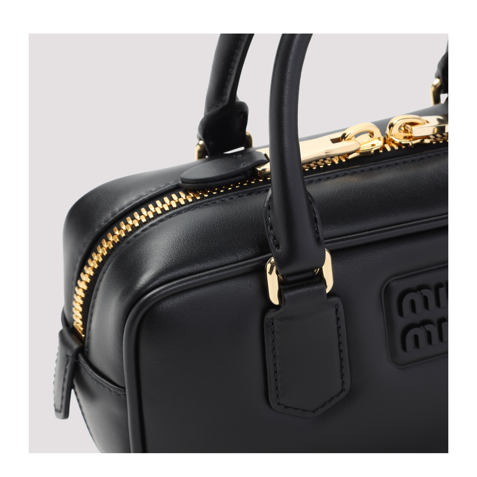 Black Arcadie Leather Bag