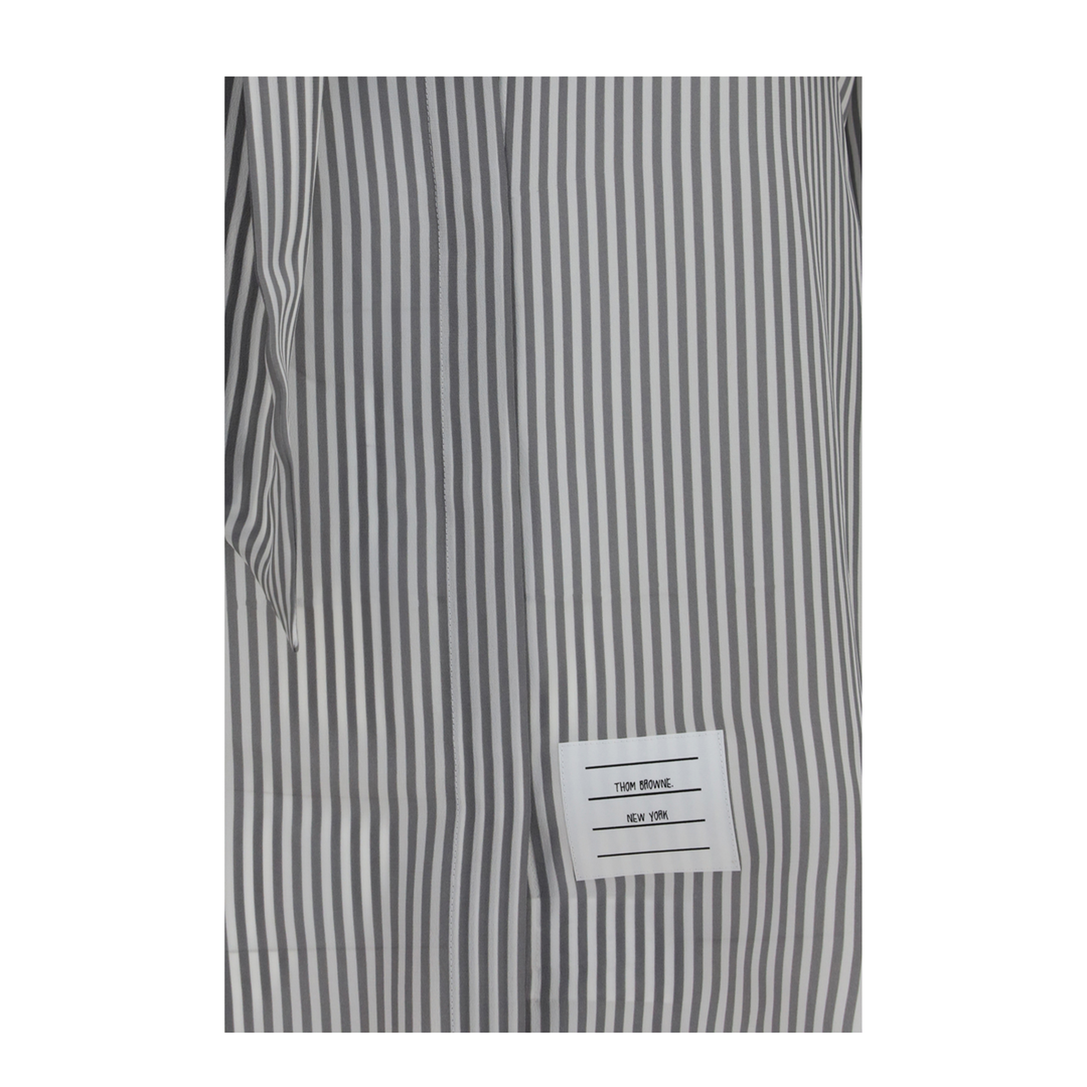 MAYFEYR - Thom Browne - Striped Silk Shirt With Removable Collar - FLL210A06205