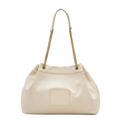Chain Sack Leather Shoulder Bag