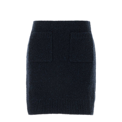 MAYFEYR - Bottega Veneta - Midnight Blue Mini Skirt - 812470V4WQ04121