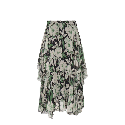 Skirt in Silk Multicolor