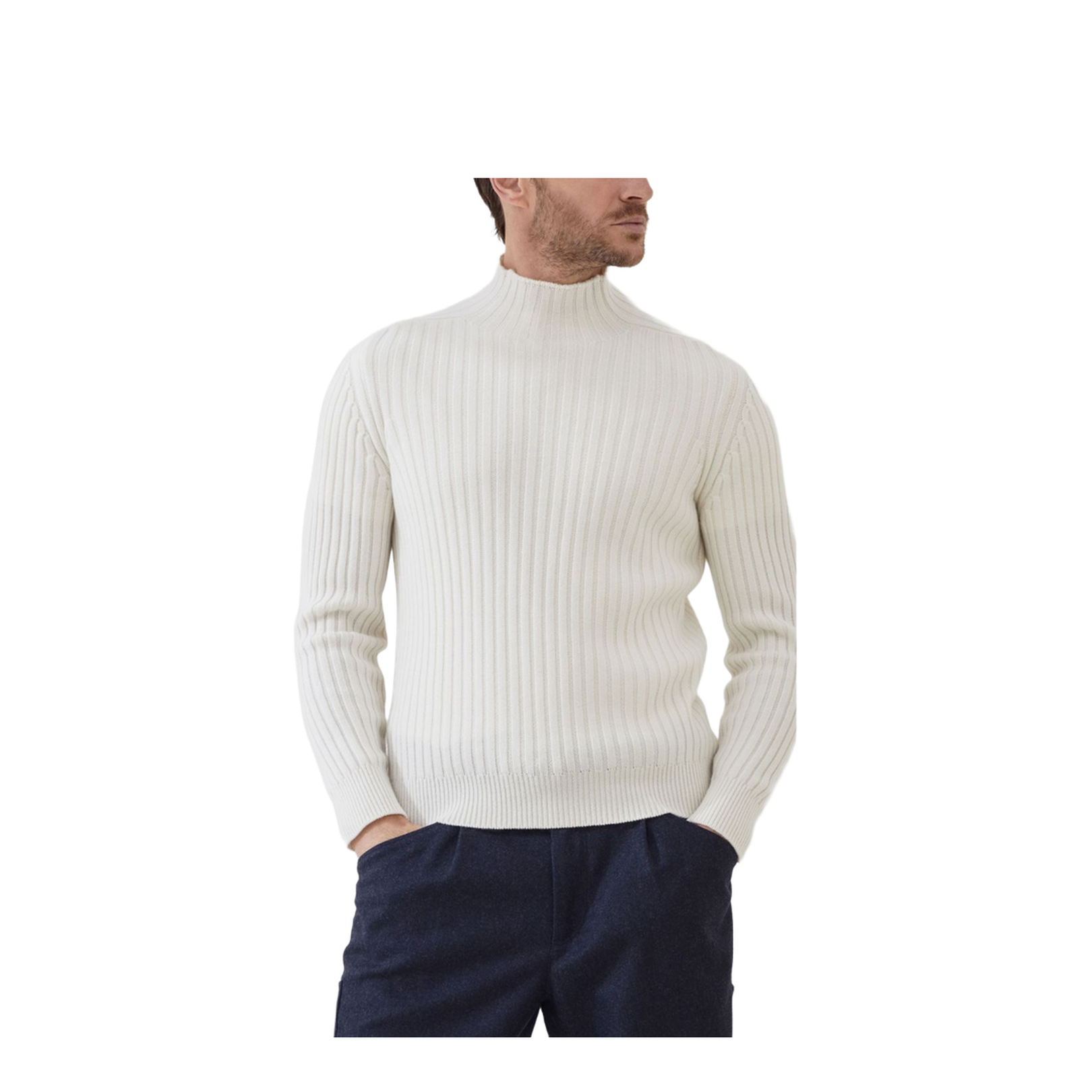 Ribbed Turtleneck Sweater