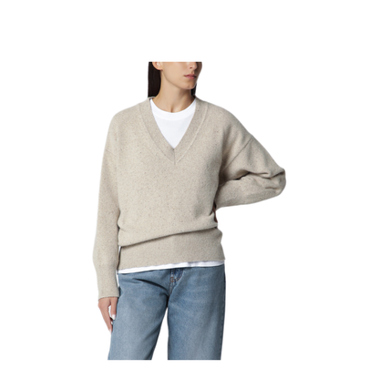 MAYFEYR - Róhe - Beige M Lange Wool Blend Sweater - 420-23-350WO274
