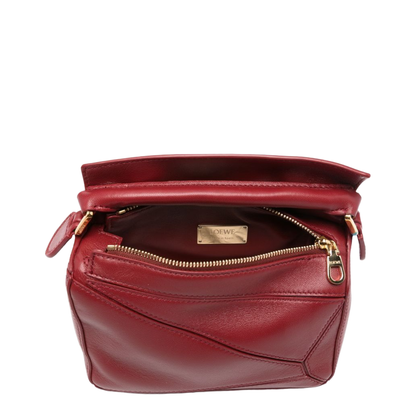 Puzzle Nappa Lambskin Bag - Burnt Red