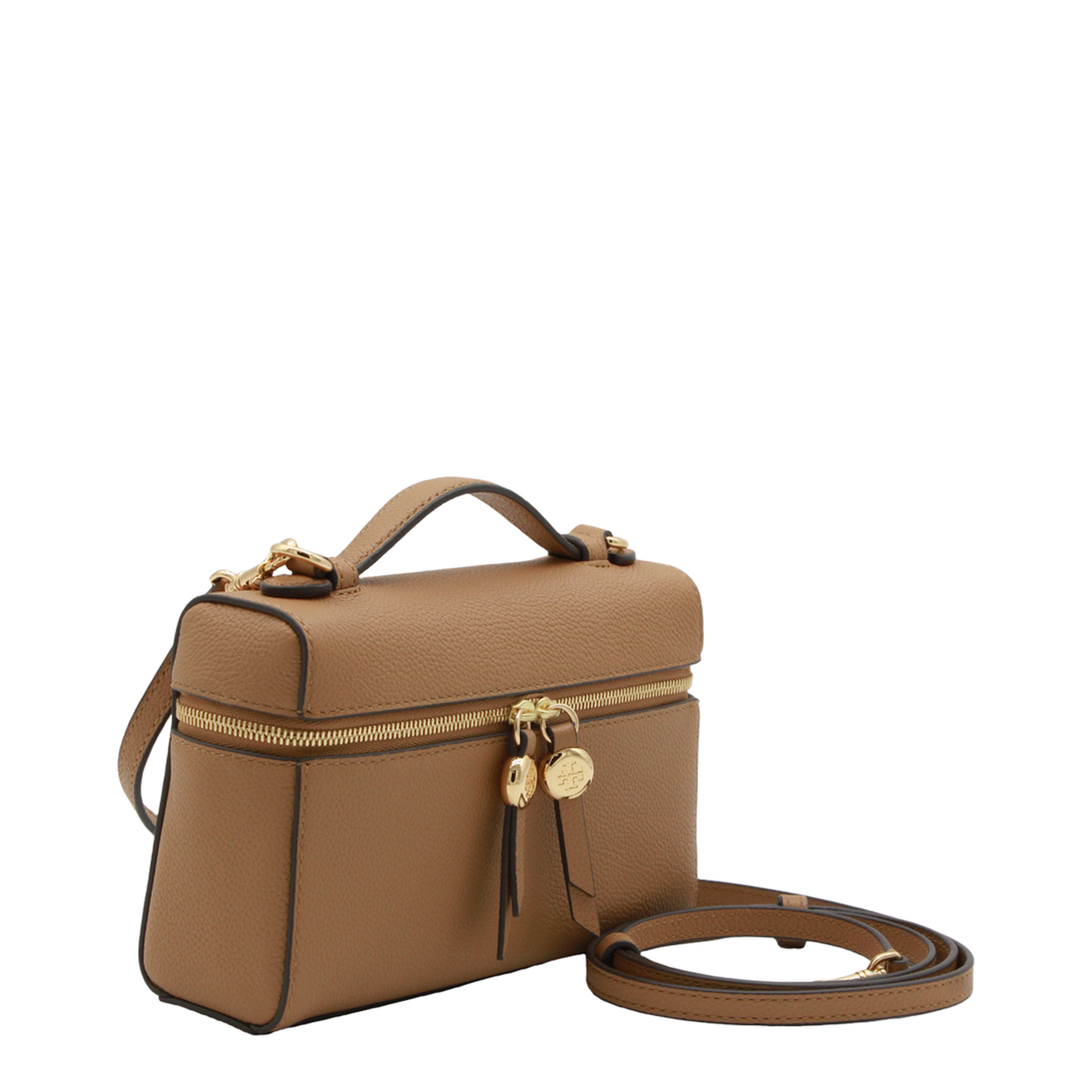 Romy Slim Mini Bag With Beige Leather Top