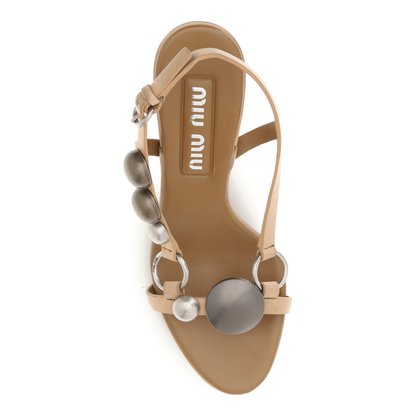 MAYFEYR - Miu Miu - Leather Sandals - 5X675EFA085537