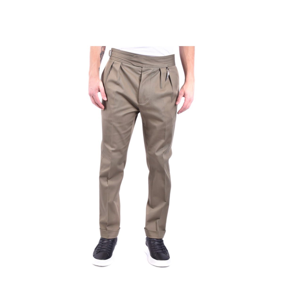 MAYFEYR - ROBERTO CAVALLI - Khaki Trousers - ORT204FN06304749