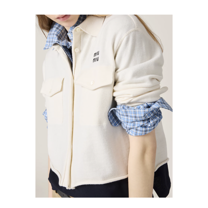 MAYFEYR - Miu Miu - Cashmere Shirt - MMF945SOOO16OGF0009