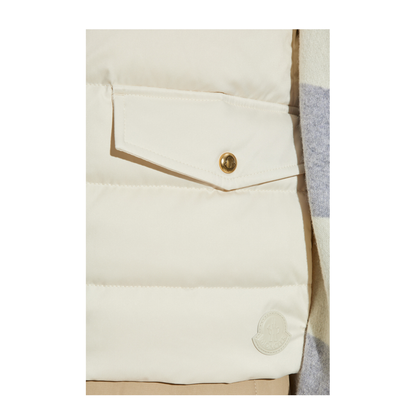 White Ivory Besset Down Gilet Vests