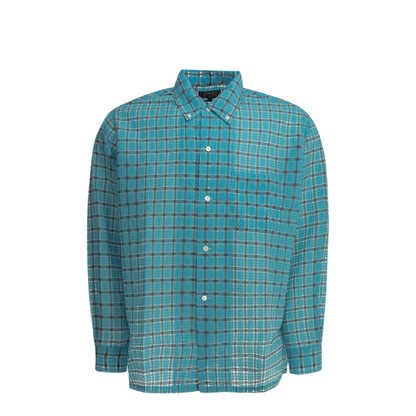 MAYFEYR - Beams Plus - Open Bd Nylon Airy Plaid Casual Shirt - 3811192413970