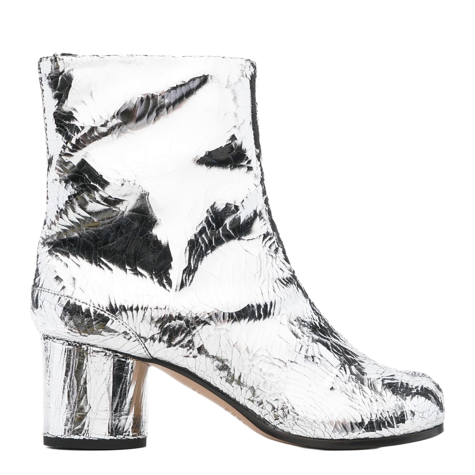 Silver Ankle-Length Boots