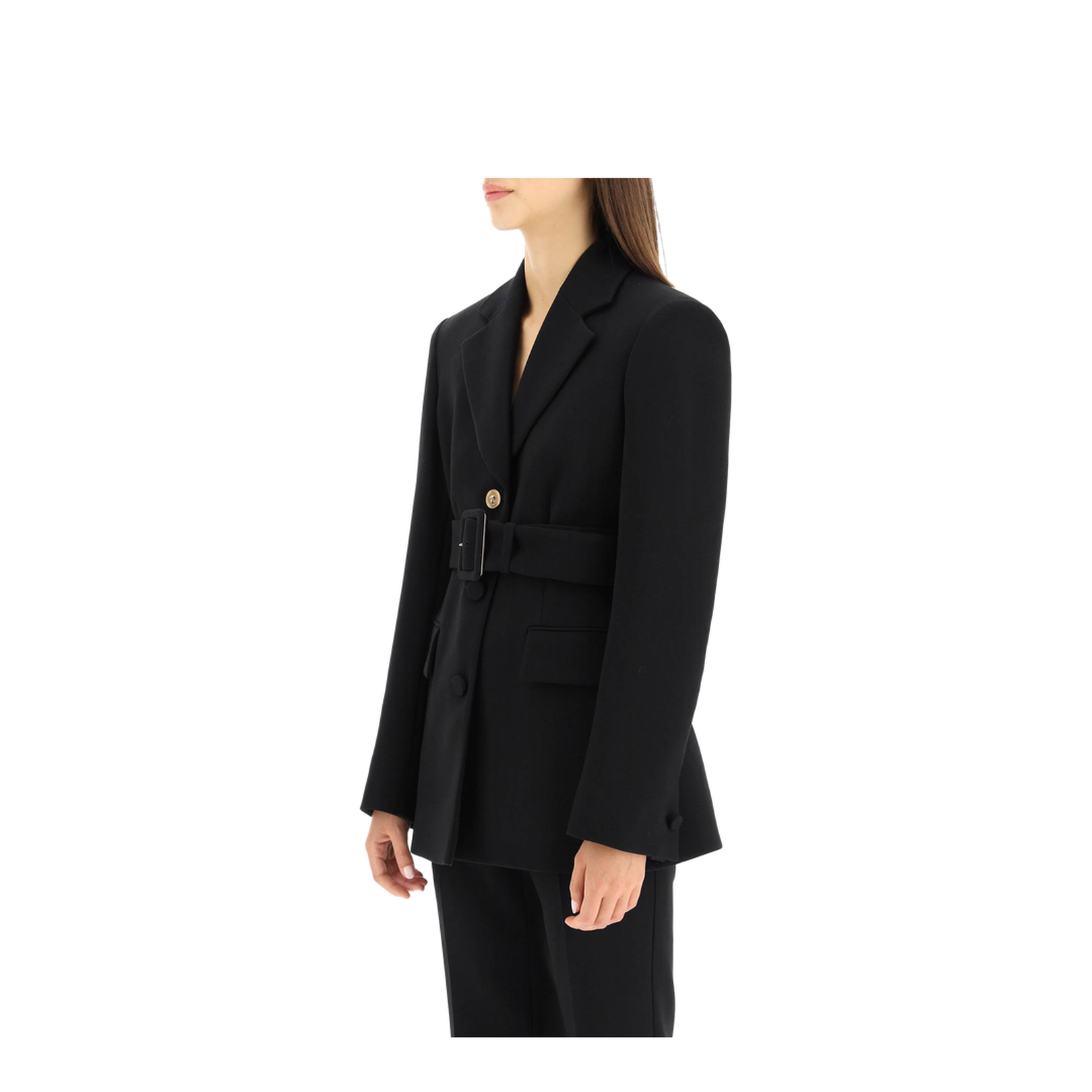 Jacket With Medusa Button