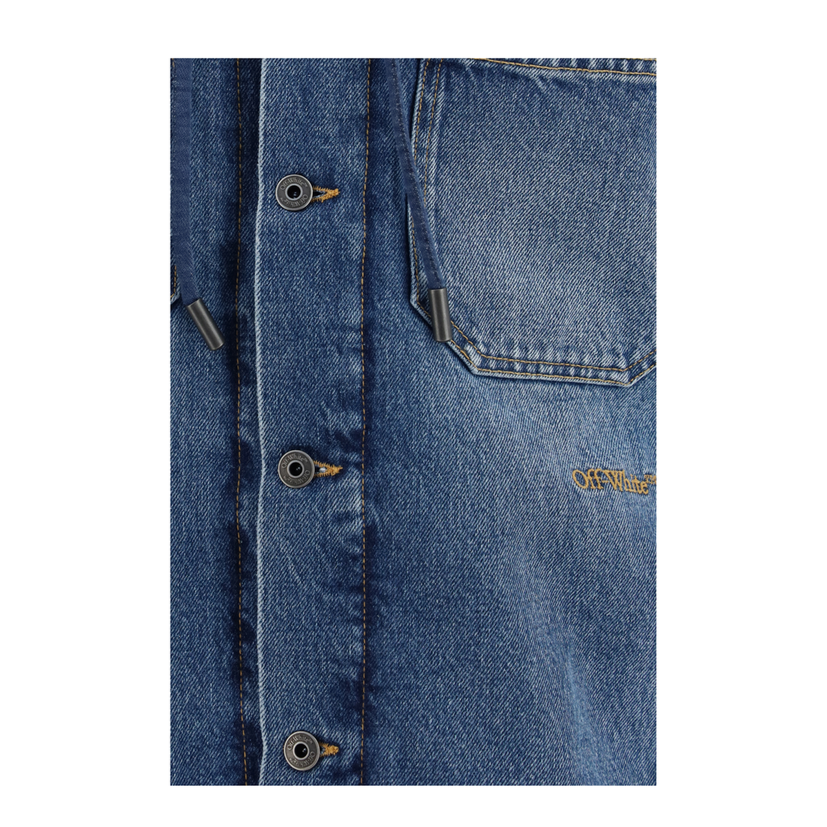 MAYFEYR - Off-White - Bookish Padded Denim Jacket - OMYE09SF26DEN00240400