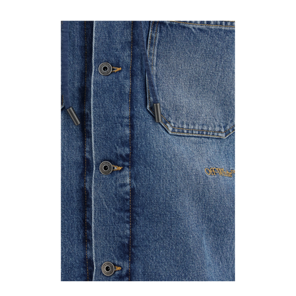 MAYFEYR - Off-White - Bookish Padded Denim Jacket - OMYE09SF26DEN00240400