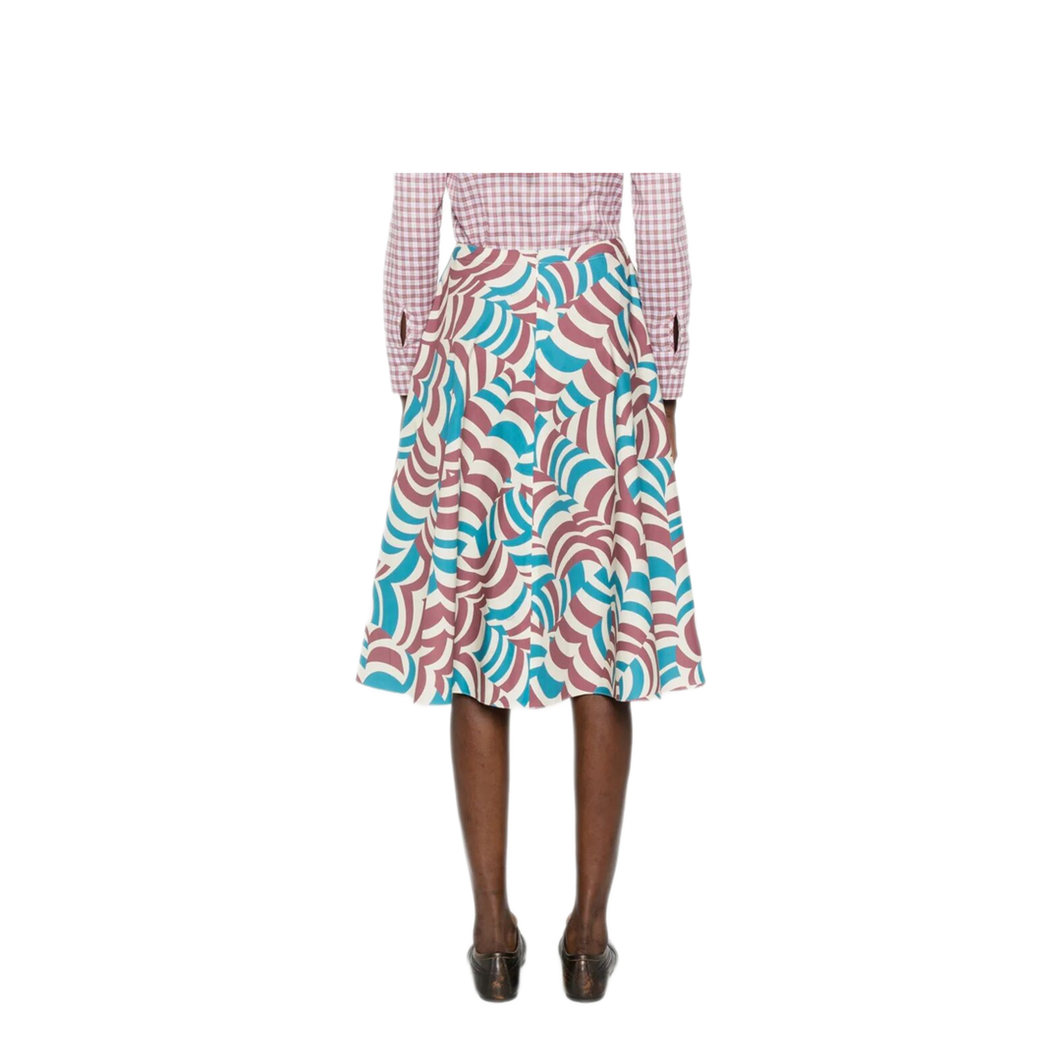 MAYFEYR - Marni - Printed Cotton Midi Skirt - GOMA0527A3UTC625Y0M37