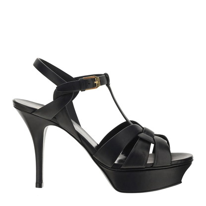 MAYFEYR - Saint Laurent - Leather Platform Sandals - 315490BDA00