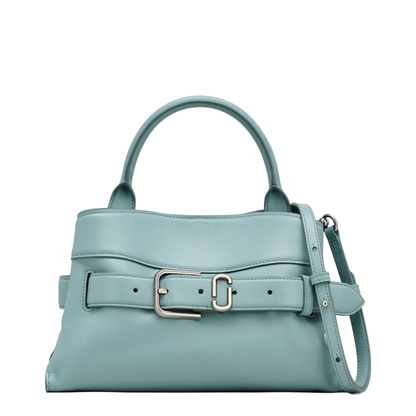 Dakota Small Smooth Leather Satchel - Sky Blue