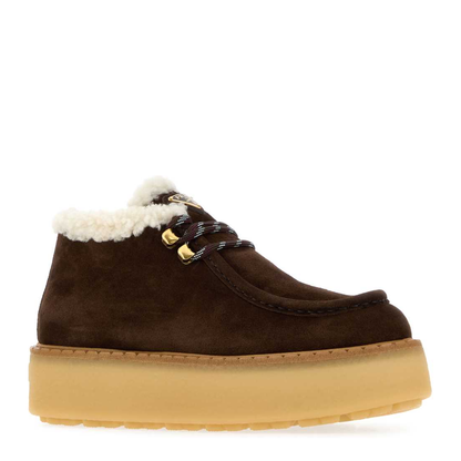 MAYFEYR - Prada - Dark Brown Suede Loafers - 1E630OFZD50JFTF0003