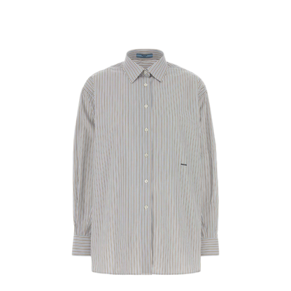 Double-Stripe Cotton Poplin Shirt