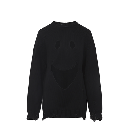 MAYFEYR - Moschino - Smile Cropped Sweater - 252D09225405