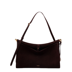 Le Click Pocket 35 Nubuck Crossbody - Bordeaux