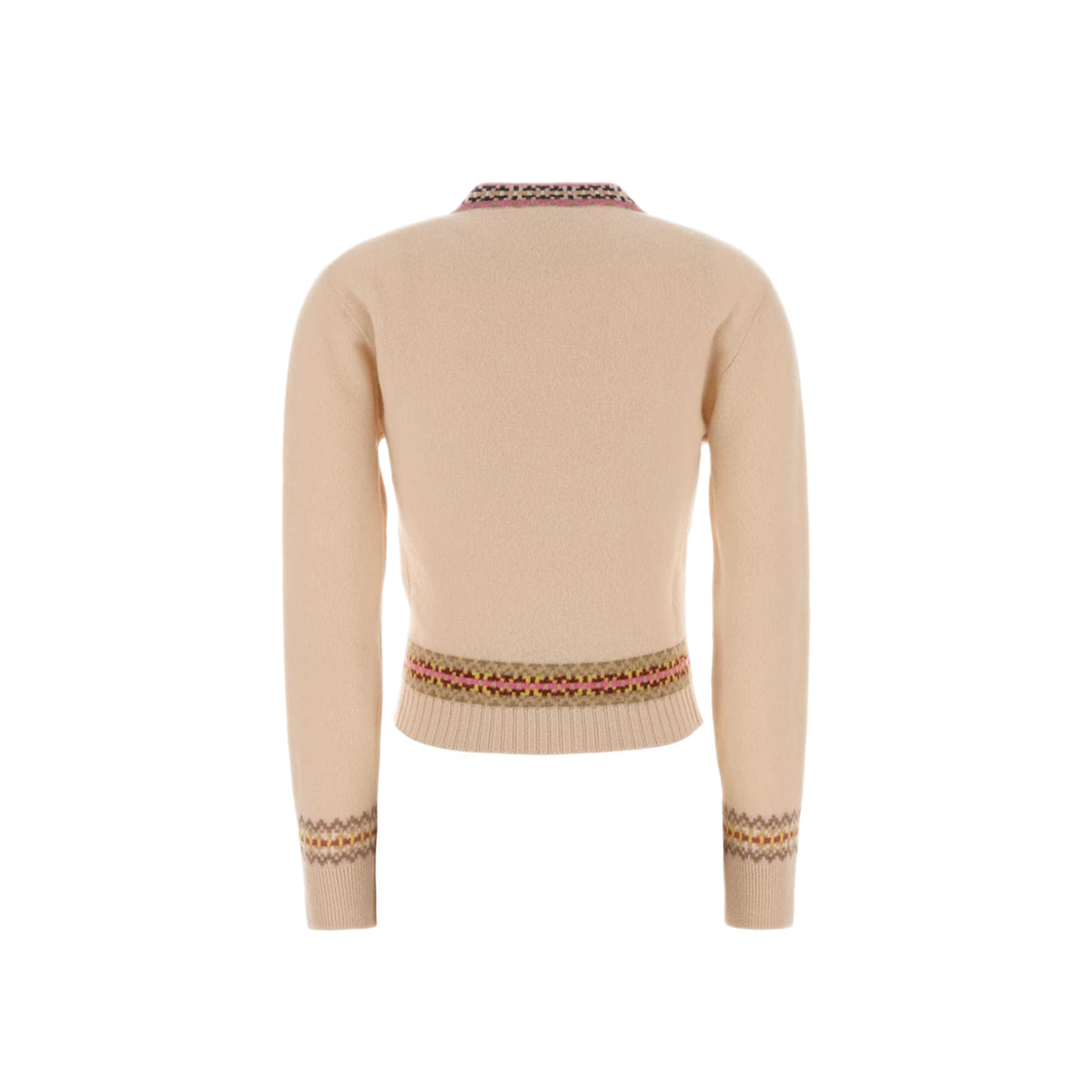 MAYFEYR - Stella Mccartney - Apres Ski Fair Isle V Neck Cropped Jumper - 6K13223S26979200