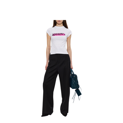 MAYFEYR - Balenciaga - Spray Chopped Back T-Shirt White - 871744TUVI69000